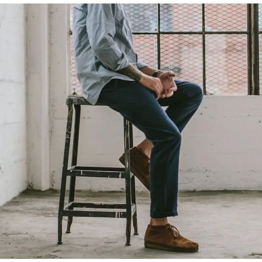Taylor Stitch‎ The Slim Chino Mens In Organic Navy Blue Pants 30 & 36 NEW